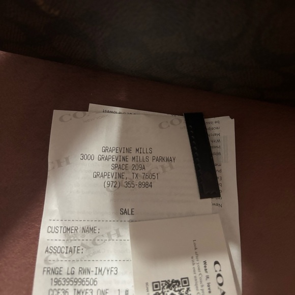 Rowan Large Satchel Bag In Signature Canvas With Fringe - Picture 10 of 10